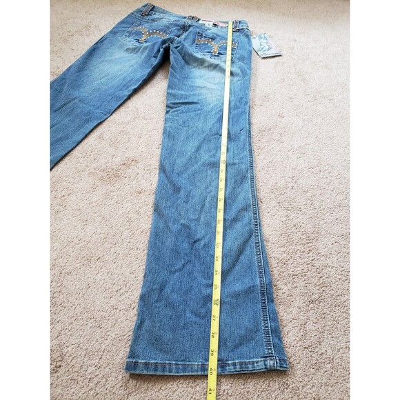 Vtg  90s Nwt Lachilotta Special Edition Low Rise Flare Beaded Embroidered Size 3 - Picture 13 of 13
